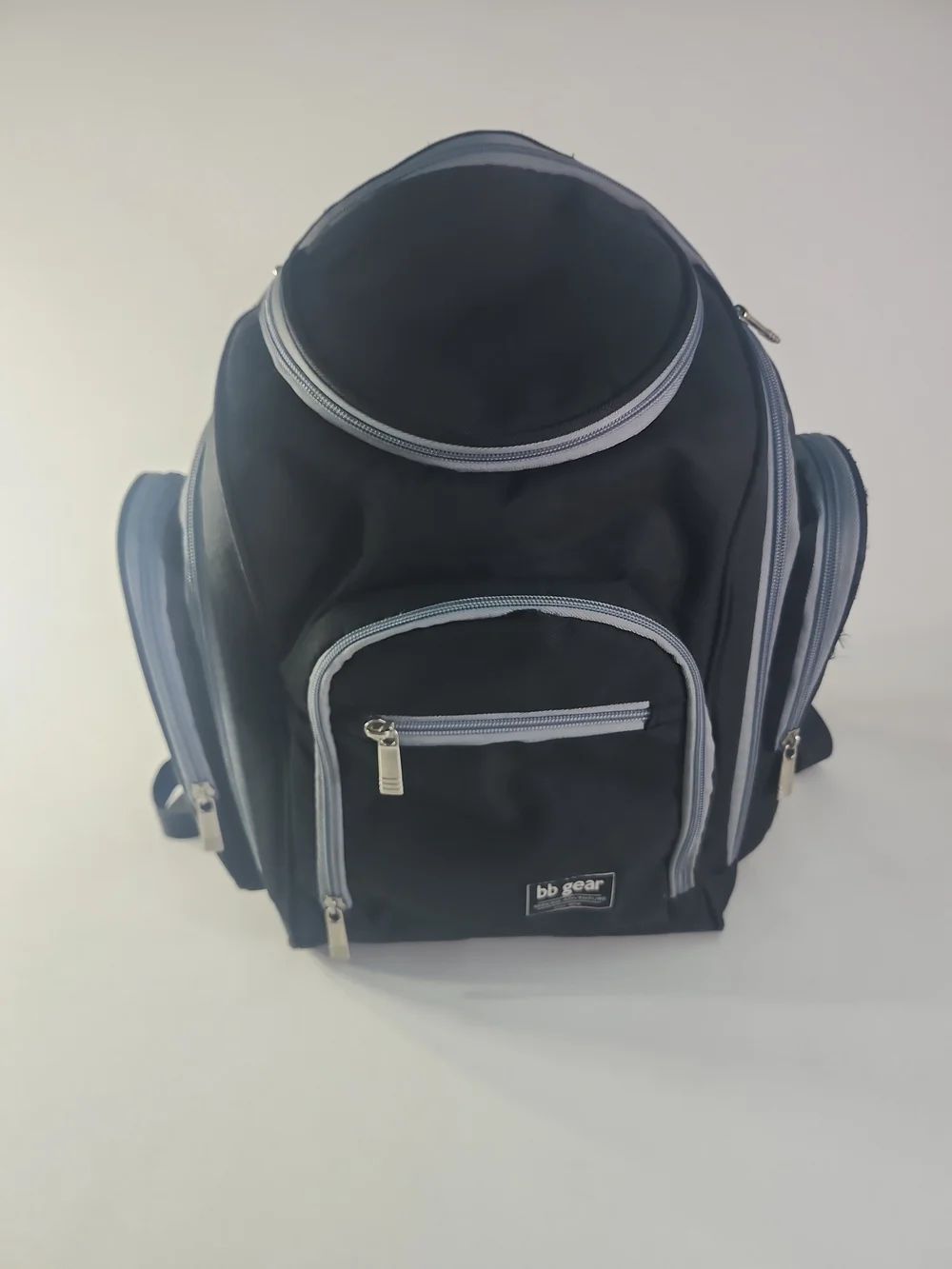 Black Baby Backpack with Light Gray Trim - Picture 1 of 9